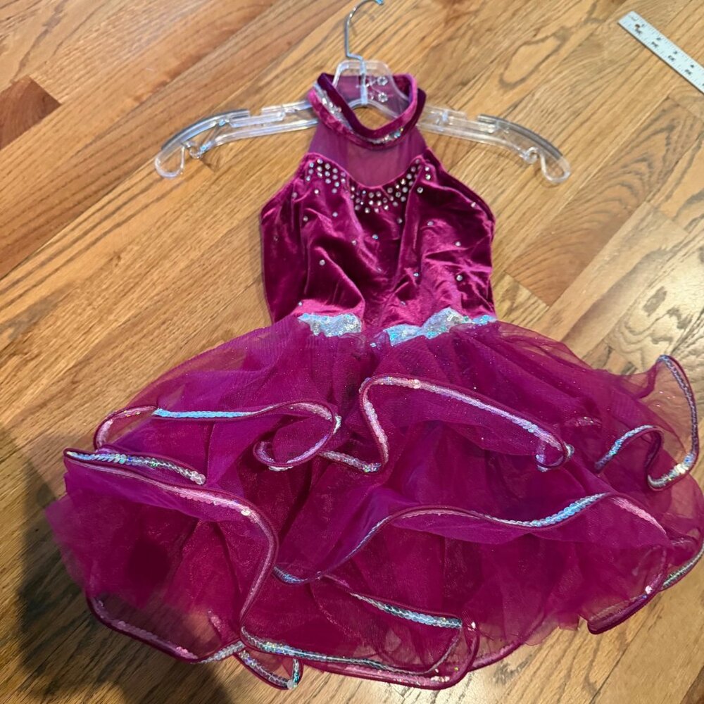 WEISSMAN FUSHA PINK COMPETITION DANCE COSTUME BALLET TAP JAZZ IC STYLE # 12163